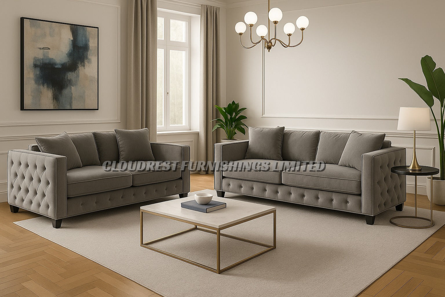 Maya Sofa Brand New Black, Grey, Cream, Navy Blue, Beige 3+2 Stylish Living Room Furniture