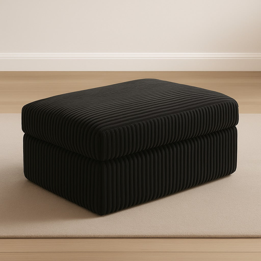 Riva Cord Sofa Brand New Black, Grey, Cream, Blue, Brown Corner | Stylish Living Room Furniture