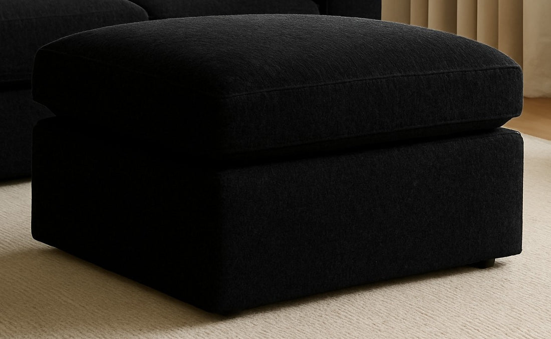 Dylan Chenille Sofa Brand New Black and Grey 3+2 Seater | Stylish Living Room Furniture