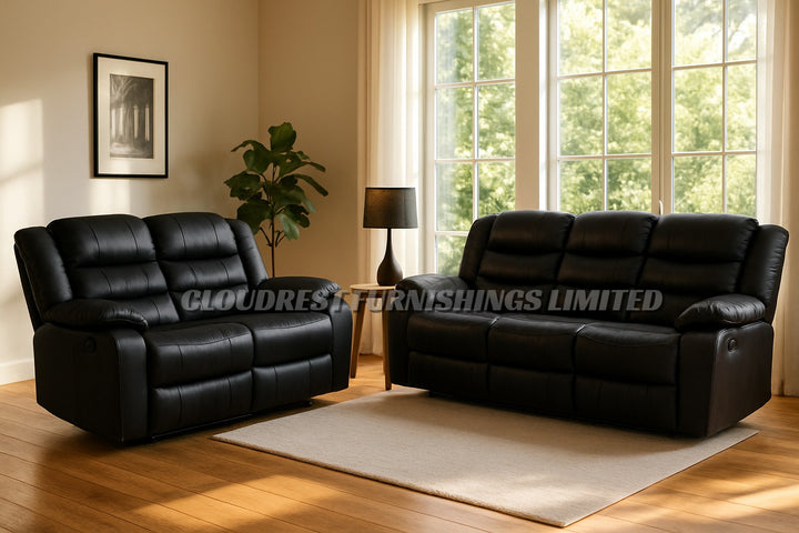 Roma Recliner Sofa Brand New Black, Grey, Brown 3+2 Or Corner Stylish Living Room Furniture