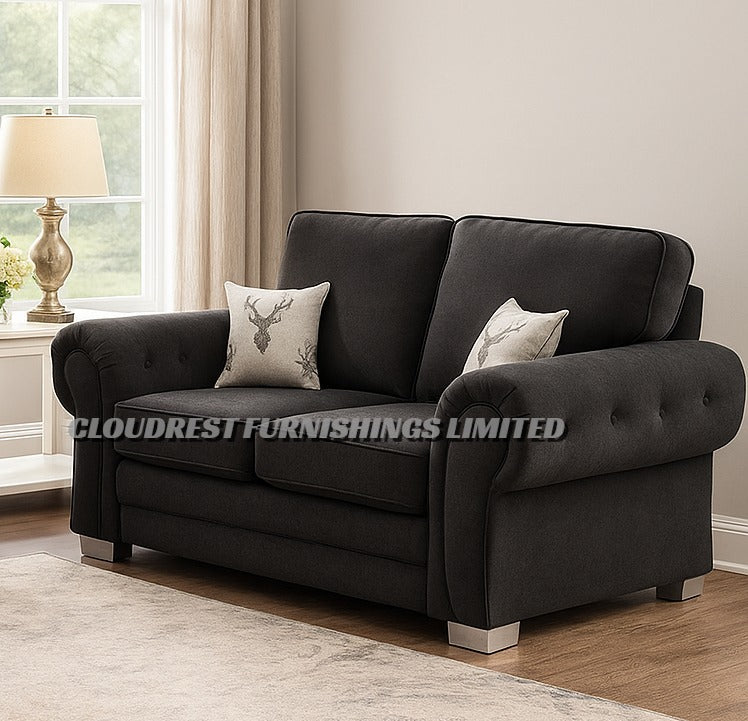 Verona High Back Sofa Brand New Black, Grey, Mink Corner & 3+2 Seater | Stylish Living Room Furniture