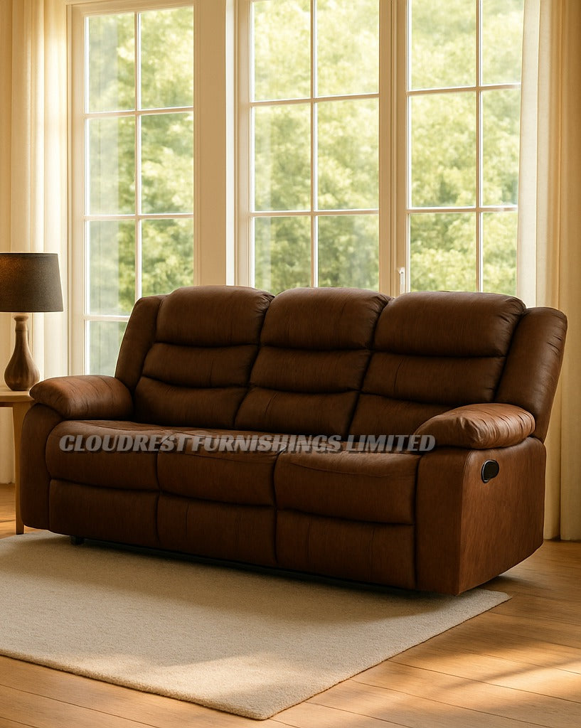 Roma Recliner Sofa Brand New Black, Grey, Brown 3+2 Or Corner Stylish Living Room Furniture