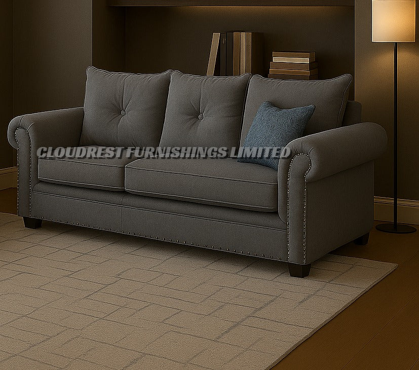 Harrison Sofa Brand New Black, Grey, Cream 3+2 | Stylish Living Room Furniture