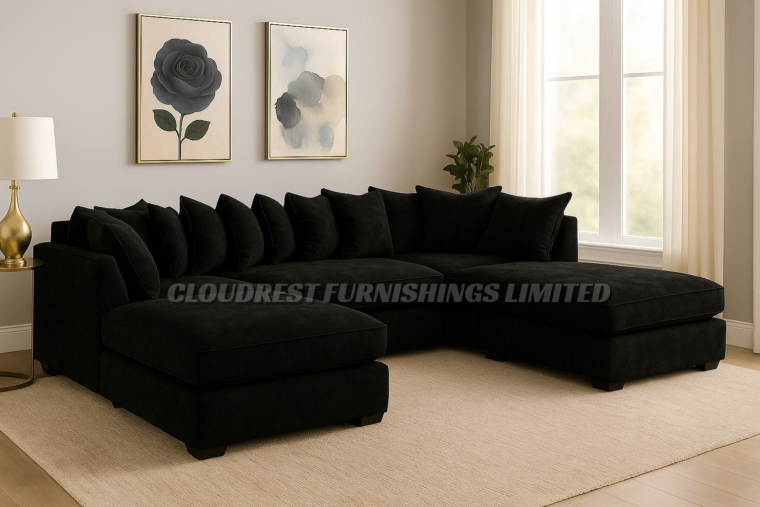 U-Shape Sofa Brand New in All Colors | Stylish and Modern Living Room Furniture