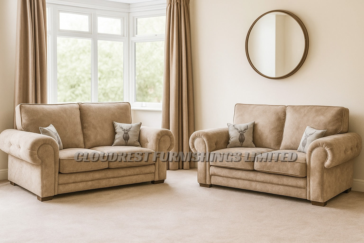 Verona High Back Sofa Brand New Black, Grey, Mink Corner & 3+2 Seater | Stylish Living Room Furniture