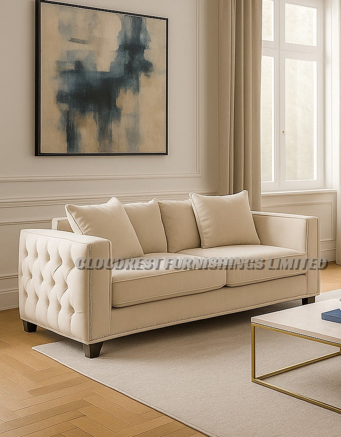 Maya Sofa Brand New Black, Grey, Cream, Navy Blue, Beige 3+2 Stylish Living Room Furniture