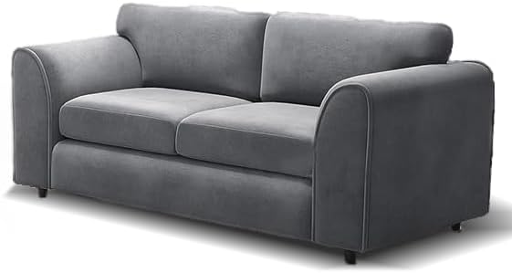 High Back Charcoal Grey 3+2 Seater Sofa Set for Lounges
