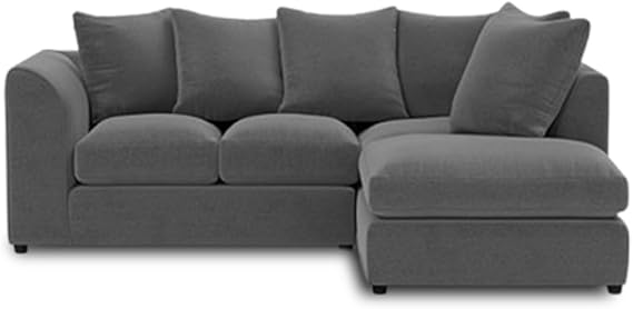 Comfortable Two Piece Cloud Couch with Modular L Shape Design