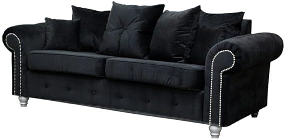 Ashwinn Diamond Tufted Velvet Sofa Set with 3 and 2 Seaters