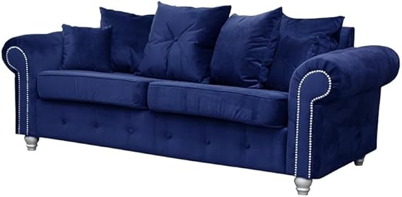 Ashwinn Diamond Tufted Velvet Sofa Set with 3 and 2 Seaters