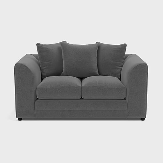 Grey Modular Sofa Set with Footstool for Lounge and Living Room