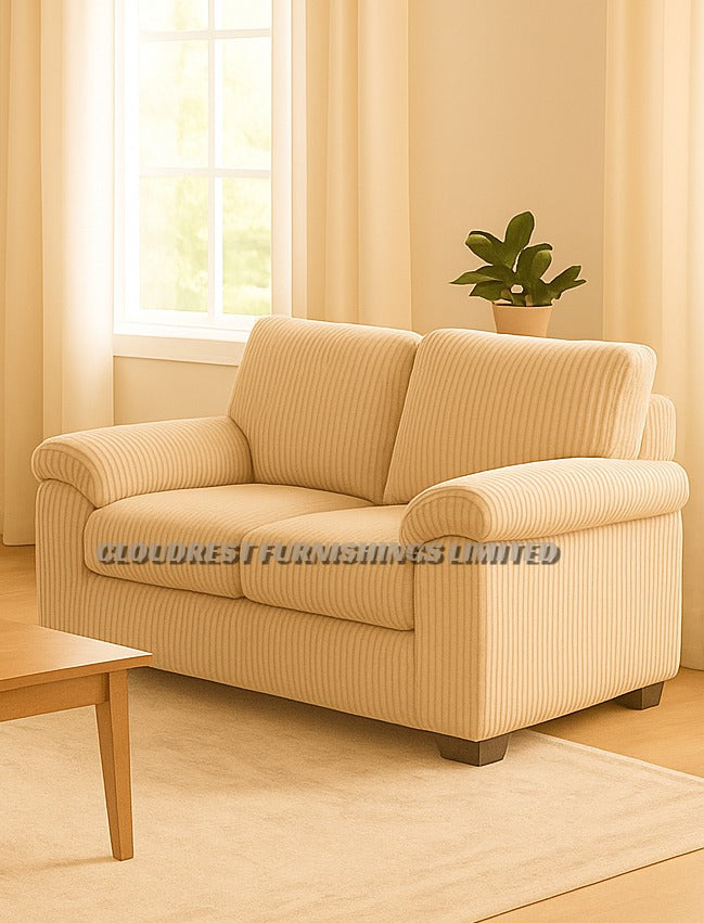 Riva Cord Sofa Brand New Black, Grey, Cream, Beige, Brown 3+2 Seater | Stylish Living Room Furniture