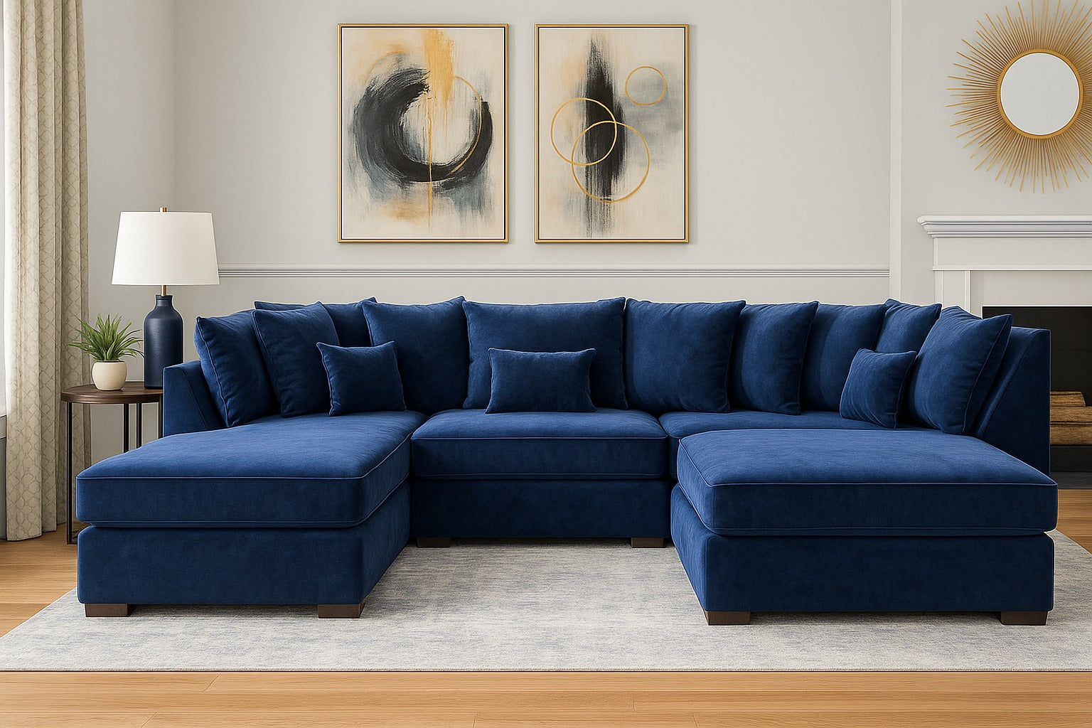 U-Shape Sofa Brand New in All Colors | Stylish and Modern Living Room Furniture