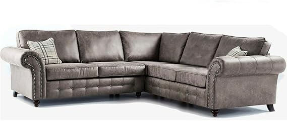 Oakland Chesterfield Style 5 Seater Corner Sofa for Family Homes