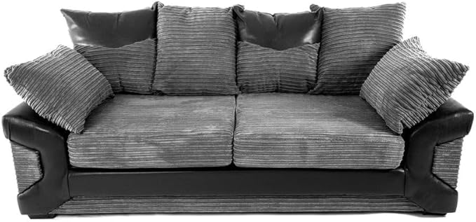 3+2 Seater Suites Jumbo Cord Scatter Back Corner Sofa