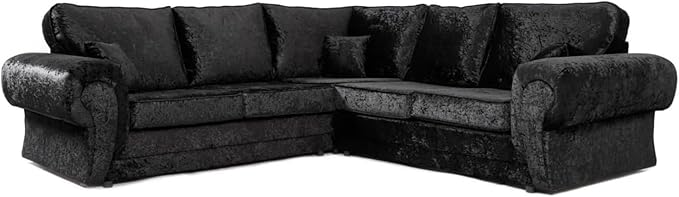 Tango 2C2 Crushed Velvet Corner Sofa for Modern Living Rooms