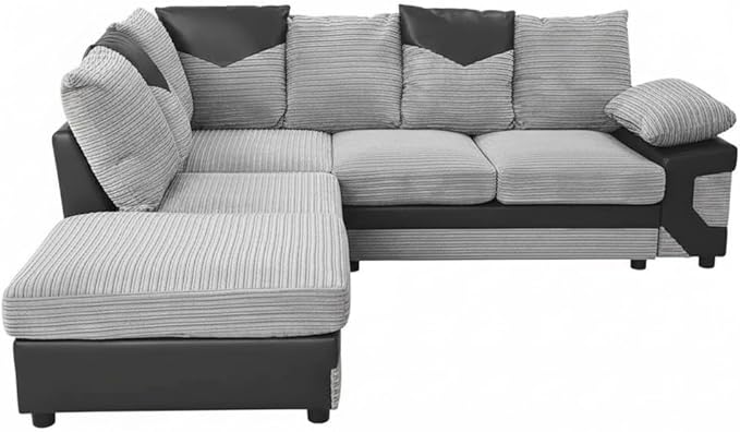 3+2 Seater Suites Jumbo Cord Scatter Back Corner Sofa