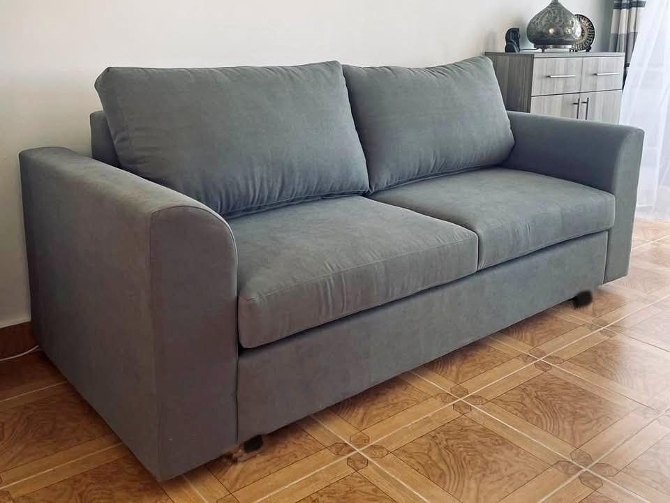 High Back Charcoal Grey 3+2 Seater Sofa Set for Lounges