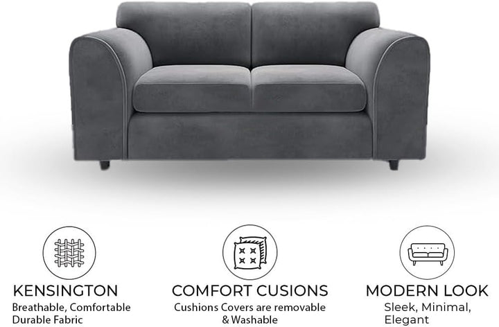 High Back Charcoal Grey 3+2 Seater Sofa Set for Lounges