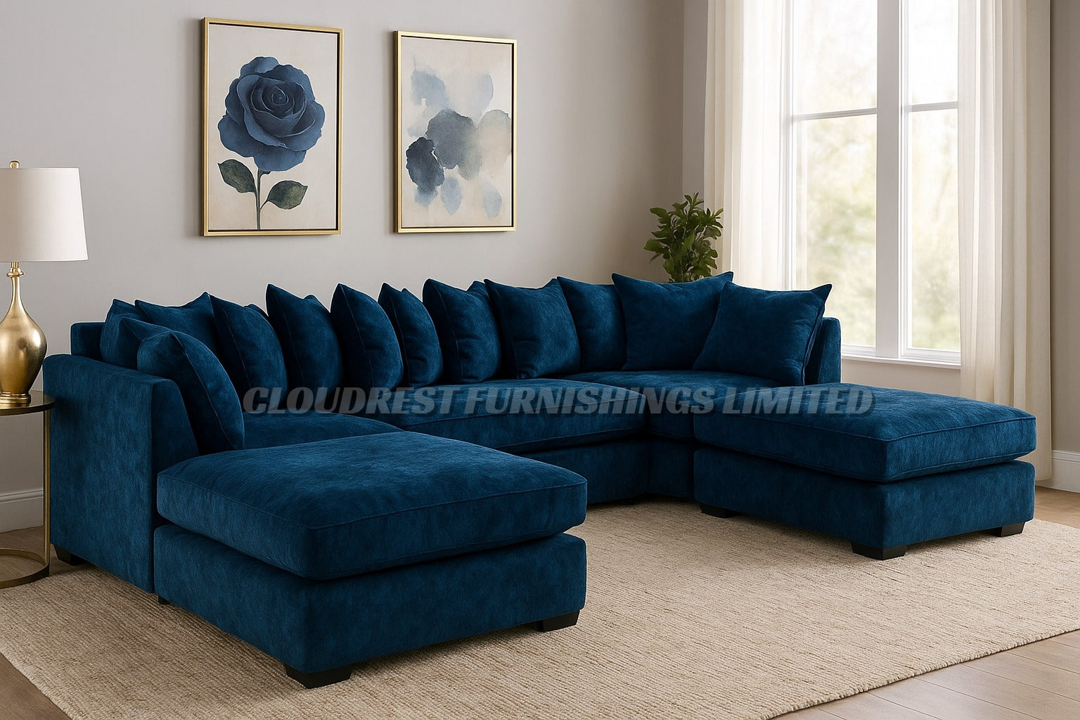 U-Shape Sofa Brand New in All Colors | Stylish and Modern Living Room Furniture
