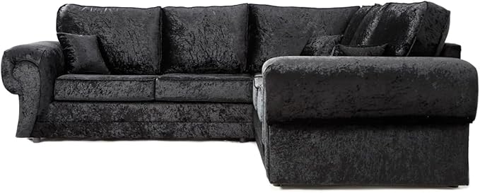 Tango 2C2 Corner Sofa – Comfortable Crushed Velvet Lounge Suite