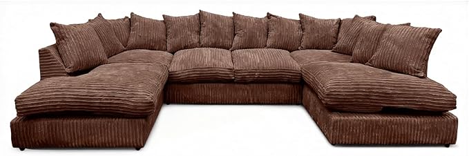 Bishop U Shaped Jumbo Cord 6–7 Seater Sofa