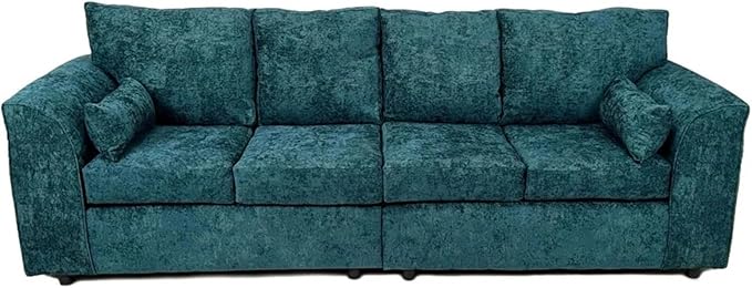 Comfortable 4 Seater Sofa with Full Back Support and Alaska Fabric