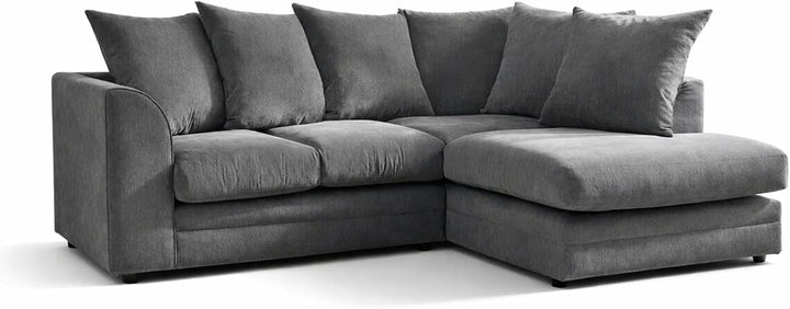 Dylan Kingstone Grey L shape 4 seater Corner sofa