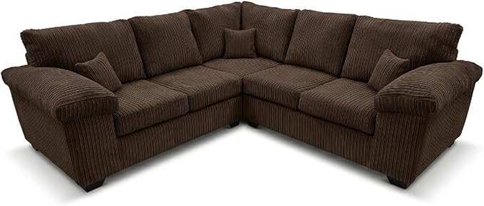 Large 5 Seater Deltaa 2C2 Corner Sofa in Soft Jumbo Cord