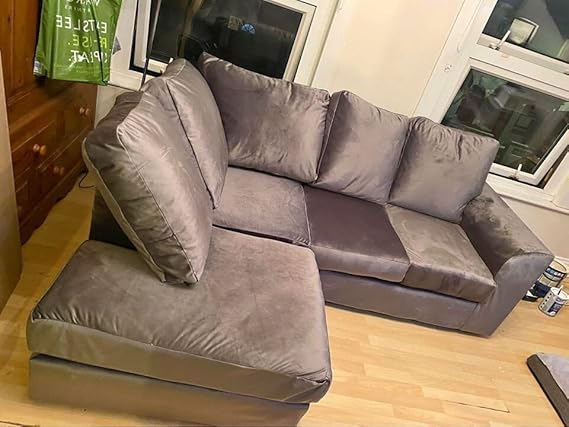 Contemporary Upholstered L Shape Sofa Set for Modern Living Spaces