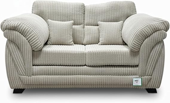 Jumbo Cord Mink 2 Seater Sofa for Lounge and Living Room