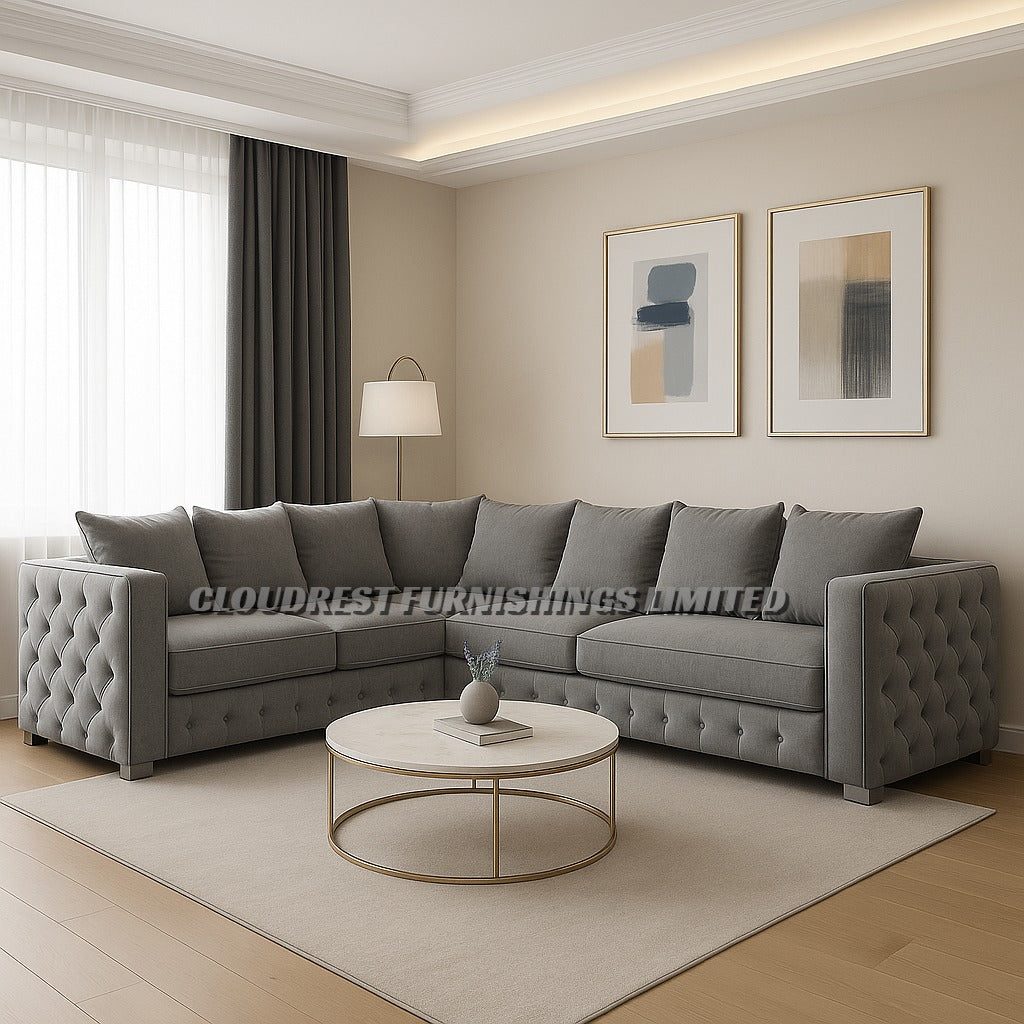Maya Sofa Brand New Black, Grey, Cream, Navy Blue, Beige 3+2 Stylish Living Room Furniture
