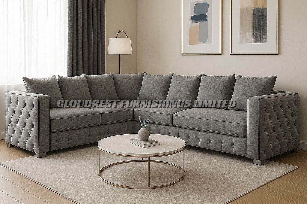 Maya Sofa Brand New Black, Grey, Cream, Navy Blue, Beige Corner Or 3+2 Stylish Living Room Furniture