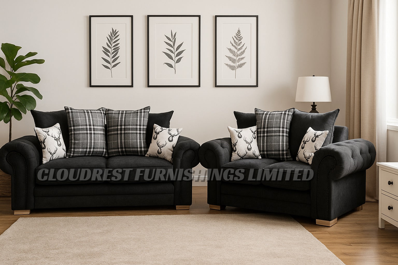 Verona Sofa Brand New Black, Grey, Mink Corner & 3+2 Seater | Stylish Living Room Furniture
