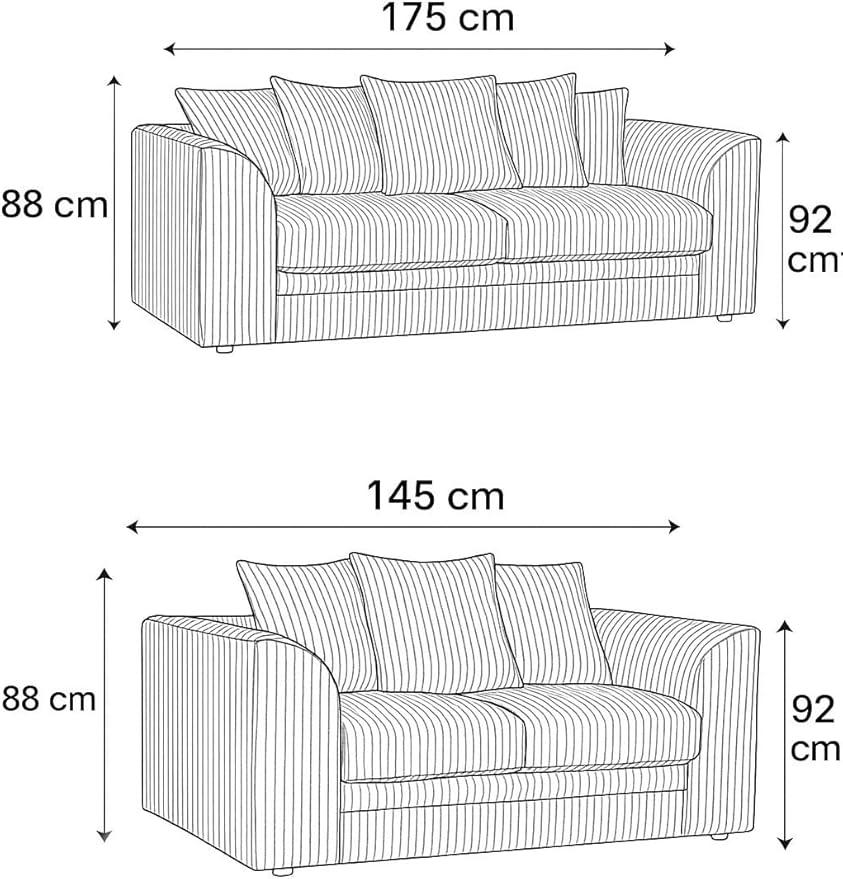 Dylan Plush Velvet L Shape 4 Seater Corner Sofa (Cream)