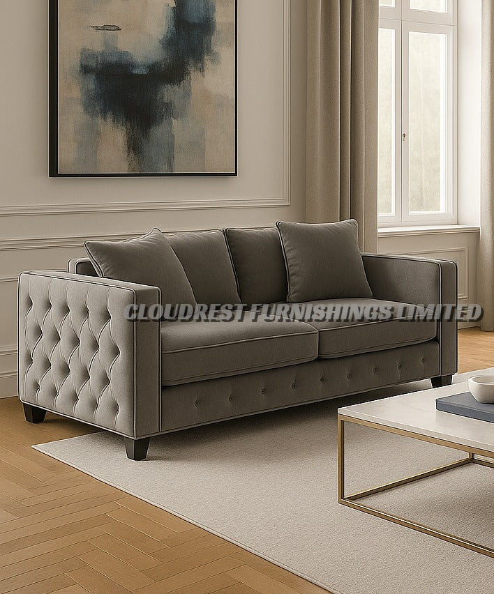 Maya Sofa Brand New Black, Grey, Cream, Navy Blue, Beige 3+2 Stylish Living Room Furniture