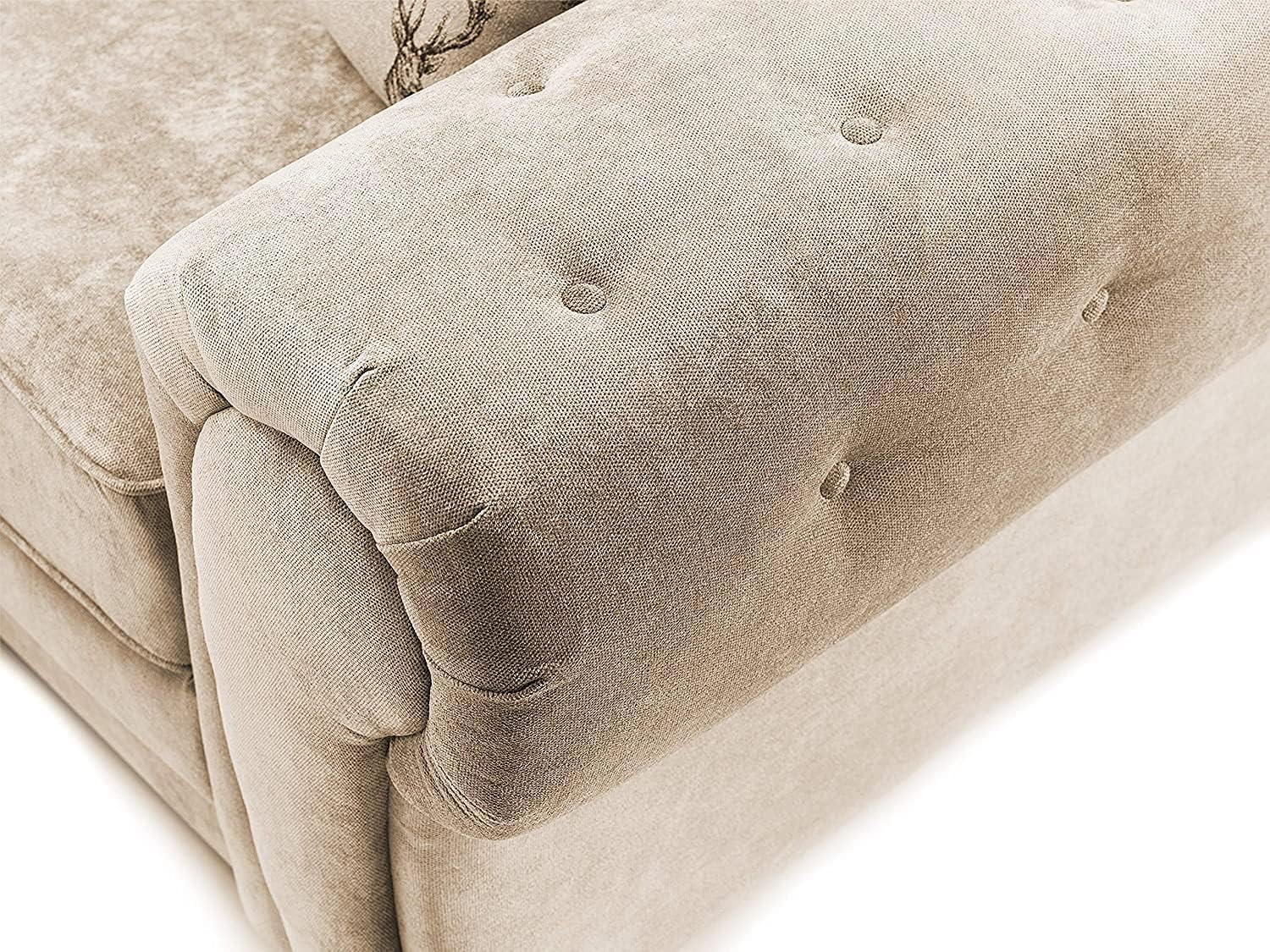 Verona Kensington Dual Arm 5 seater 2c2 Corner sofa (Mink)