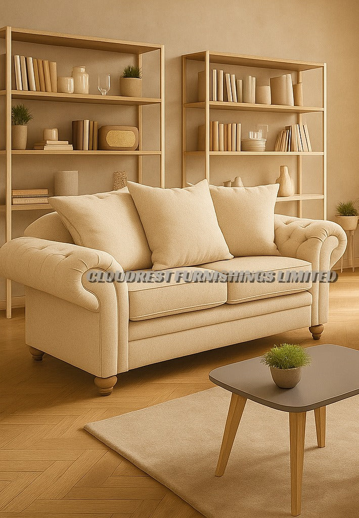 Nicole Sofa Brand New Black, Grey, Cream, Silver 3+2| Stylish Living Room Furniture