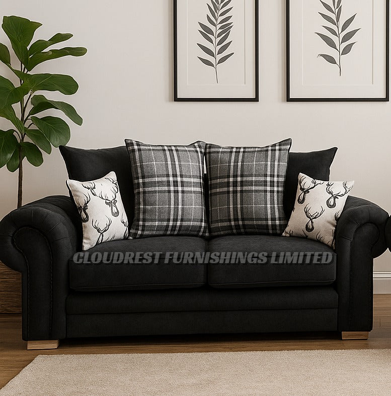 Verona Sofa Brand New Black, Grey, Mink Corner & 3+2 Seater | Stylish Living Room Furniture