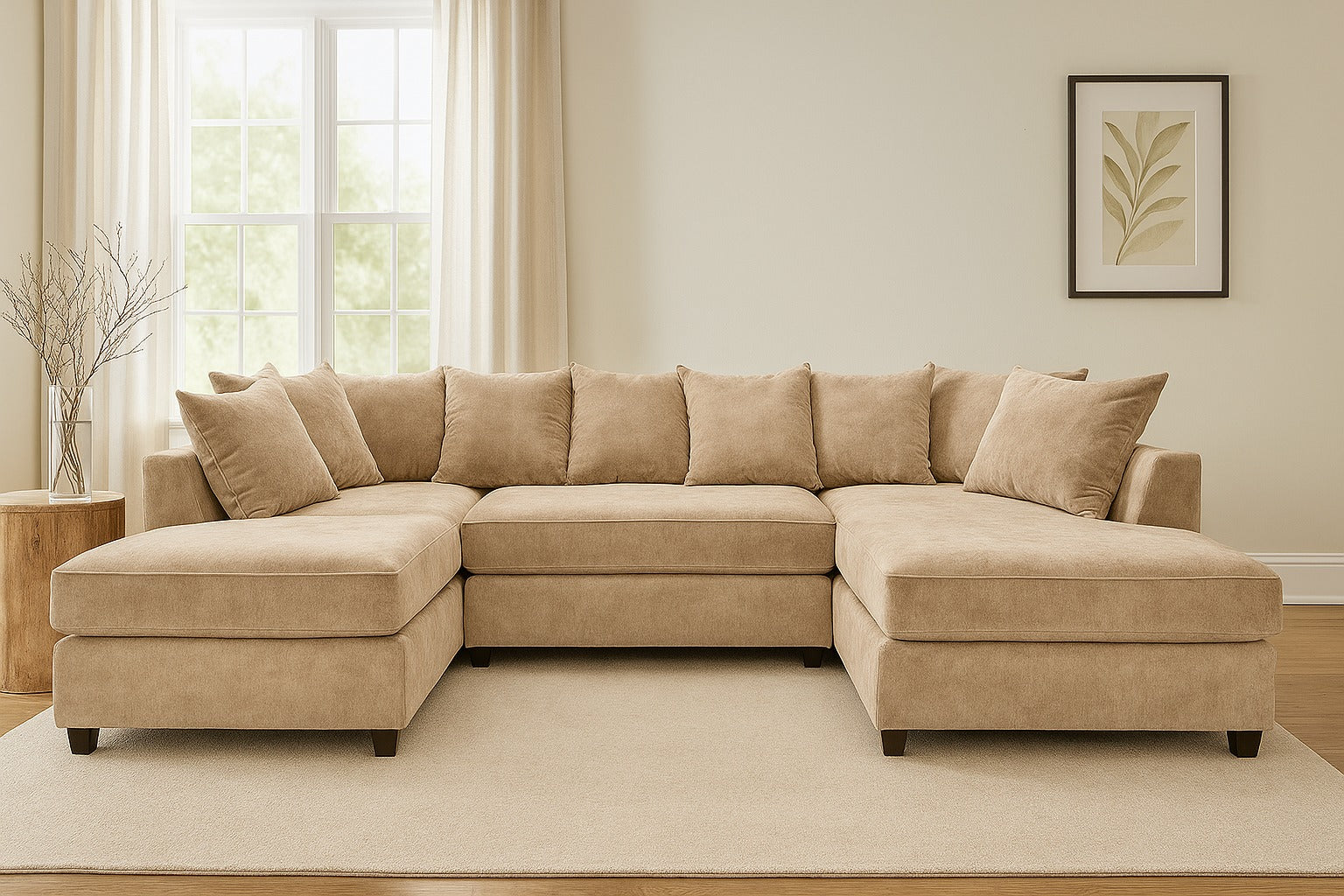 U-Shape Sofa Brand New in All Colors | Stylish and Modern Living Room Furniture