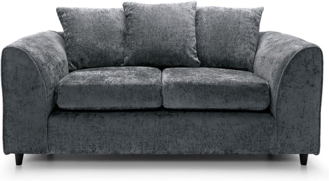Dylan Alaska L Shape 4 Seater Corner Sofa (Dark Grey)