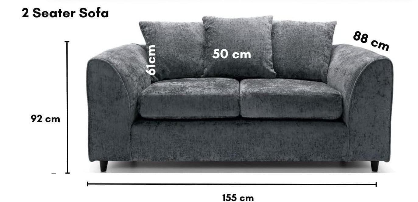 Dylan Alaska L Shape 4 Seater Corner Sofa (Dark Grey)