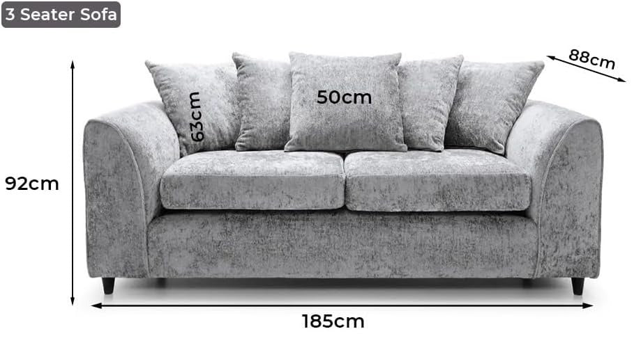 Dylan Alaska L Shape 4 Seater Corner Sofa (Light Grey)