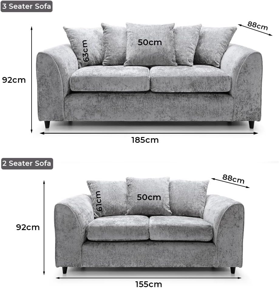 Dylan Alaska L Shape 4 Seater Corner Sofa (Light Grey)