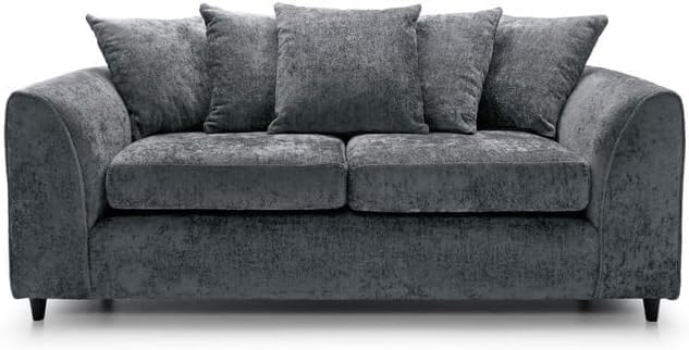 Dylan Alaska L Shape 4 Seater Corner Sofa (Dark Grey)