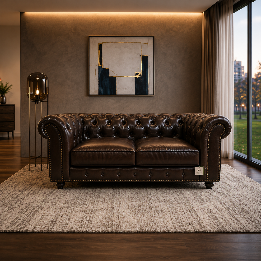 Elegant Chesterfield 3+2 Seater Sofa Set for Modern Homes