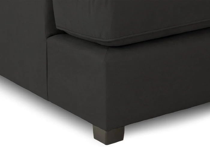 Cinema 4pc U shape 5 Seater Plush Velvet High Back Sofa