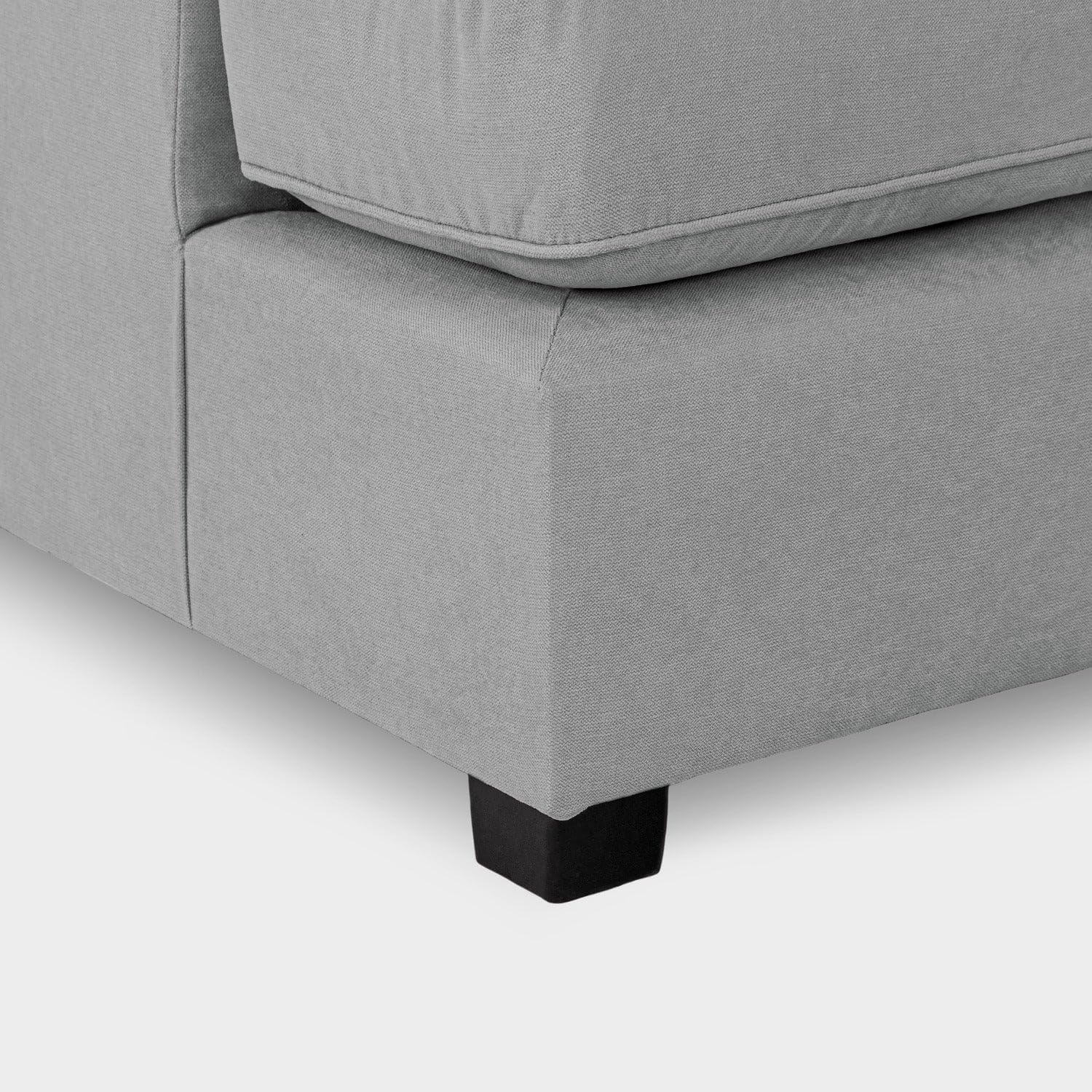 Cinema 4pc U shape Plush Velvet Sofa High Back Cushions