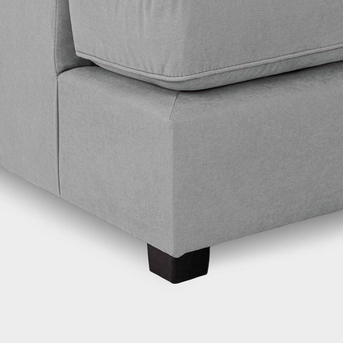 Cinema 4pc U shape Plush Velvet Sofa High Back Cushions