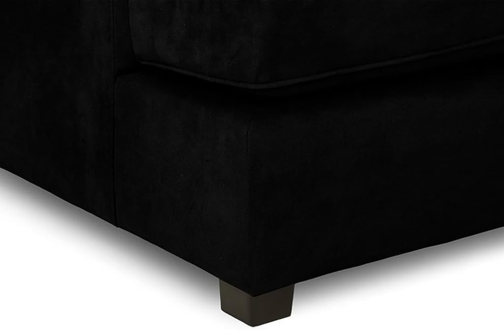 Cinema 4pc U shape Plush Velvet Sofa High Back Cushions